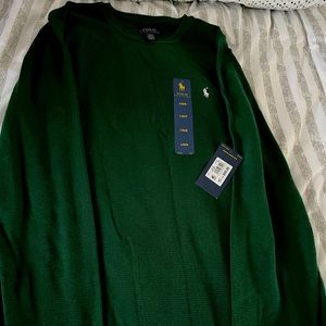 Polo Ralph Lauren men’s large thermal shirt-green